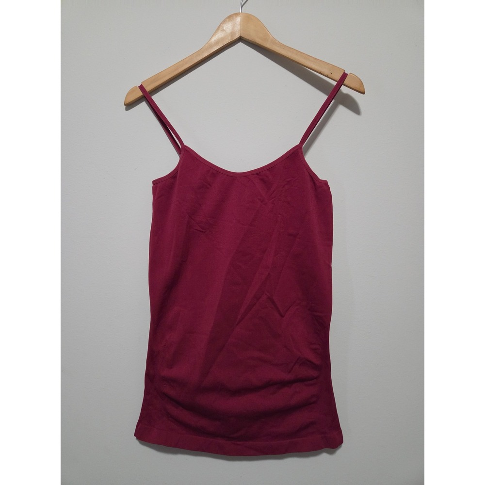 It's Seamless Camisole‎ Adjustable Spaghetti Strap Tank Top Burgundy One Size